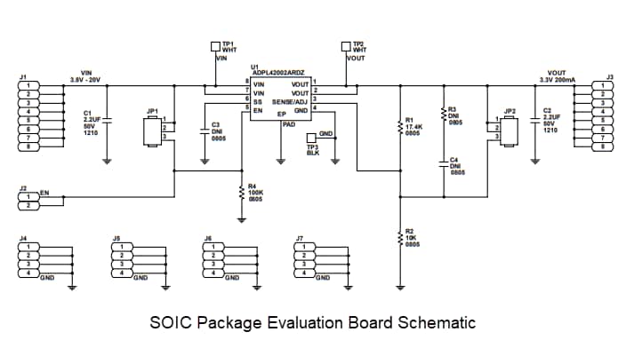 Schaltplan - Analog Devices Inc. EVAL-ADPL42002 Evaluierungsboards